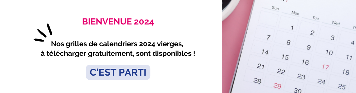 calendriers 2024 vierges